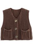 WOMEN FASHION KNITWEAR VEST