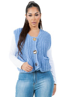 WOMEN FASHION KNITWEAR VEST