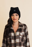 Chill Vibes Soft Ribbed Squared Face Beanie