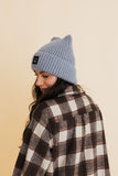 Chill Vibes Soft Ribbed Squared Face Beanie