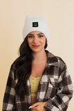 Chill Vibes Soft Ribbed Squared Face Beanie