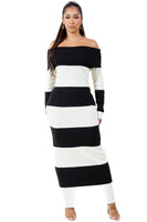 WOMEN FASHION LONG MAXI KNIT DRESS