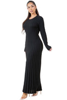 WOMEN FASHION KNITWEAR LONG MAXI DRESS