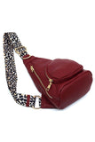 Leopard Strap Sling Backpack