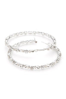 90MM Iconic Crystal Hoop Earrings