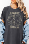 Cowboy Outlaw Western Halloween, Garment Dye Tee