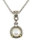 Pearl Drop 2 Tone Designer Necklace