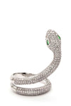 Micro Pave CZ Adjustable Snake Ring