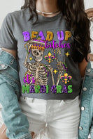 Bead Up Bitches It's Mardi Gras Graphic Tee