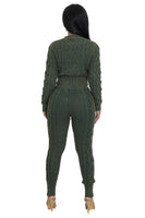 WOMEN FASHION 2PCS SWEATER PANTS SET