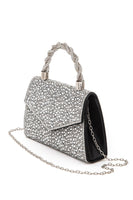 Statement Rhinestone Top Handle Clutch Bag