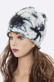 Cotton Tie Dyed Soft Knit Roll Edge Beanie