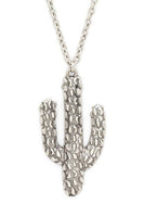 Cactus Pendant Necklace