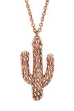 Cactus Pendant Necklace