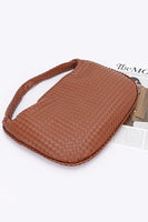 Weaved Faux Leather Soft Shoulder Bag