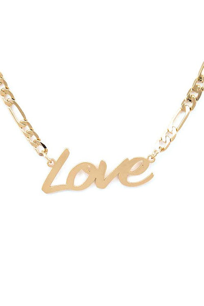 LOVE Pendant Necklace Set