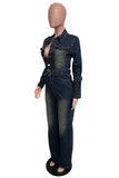 WOMEN DENIM SEXY JUMPSUIT