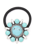 Stone Flower Western Hairtie