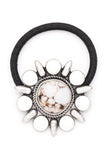 Stone Flower Western Hairtie