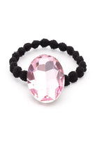 Oval Crystal Hair Tie