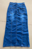 WOMEN FASHION DENIM MAXI SKIRTS