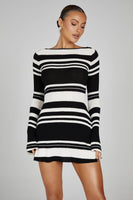 WOMEN FASHION KNIT MINI DRESS