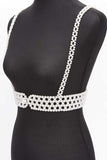 Braided Faux Pearl Harness Belt