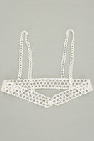 Braided Faux Pearl Harness Belt