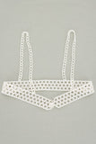 Braided Faux Pearl Harness Belt