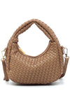 Woven Mini Hobo Shoulder Bag