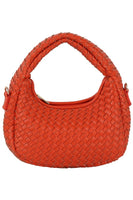 Woven Mini Hobo Shoulder Bag