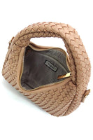 Woven Mini Hobo Shoulder Bag