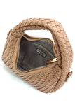 Woven Mini Hobo Shoulder Bag