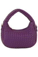 Woven Mini Hobo Shoulder Bag