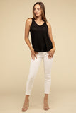 V Neck Sleeveless Cami Top