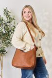 SHOMICO Weaved Vegan Leather Handbag