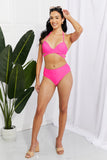 Marina West Swim Summer Splash Halter Bikini Set in Pink