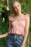 SL ruffled top with flare