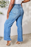 High Waist Distressed Jeans