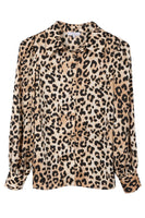 Satin leopard blouse