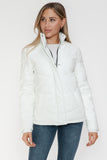 Snobbish Pocketed Zip Up Turtleneck Puffer Jacket