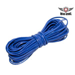 50 FT Leather Laces - Blue Jimmy Lee Leathers Club Vest