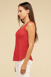 V Neck Sleeveless Cami Top