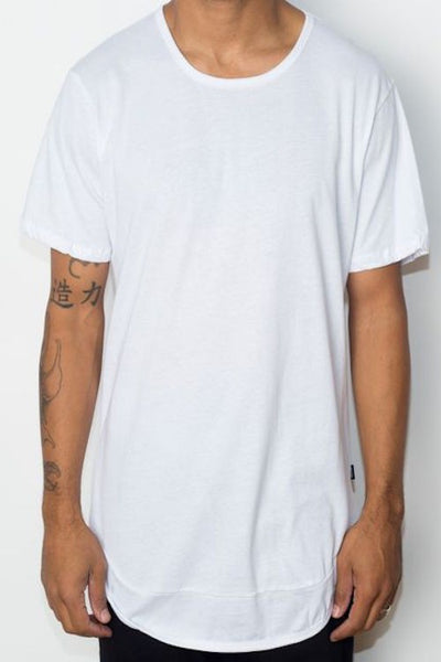 WEIV WHITE SEAM ELONGATE TEE