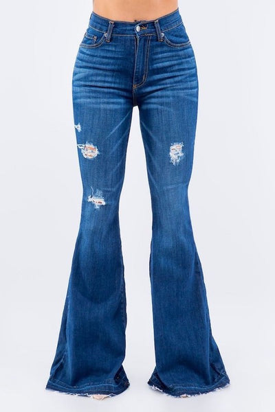 Amber Bell Bottom Jean - 36" Inseam