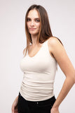 Front & Back 2-Way V-Neck Seamless Tank