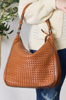 SHOMICO Weaved Vegan Leather Handbag