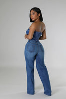 Wide Leg Jean in Medium Wash