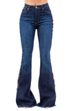 Ropin Bell Bottom Jean in Dark Wash