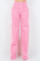 Striped Jean in Pink Made in USA